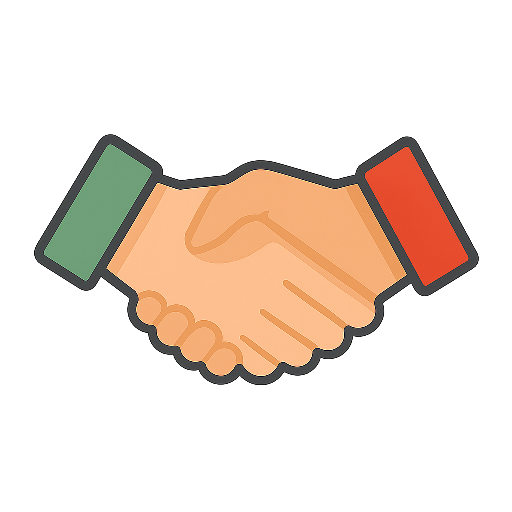 Handshake negotiation icon